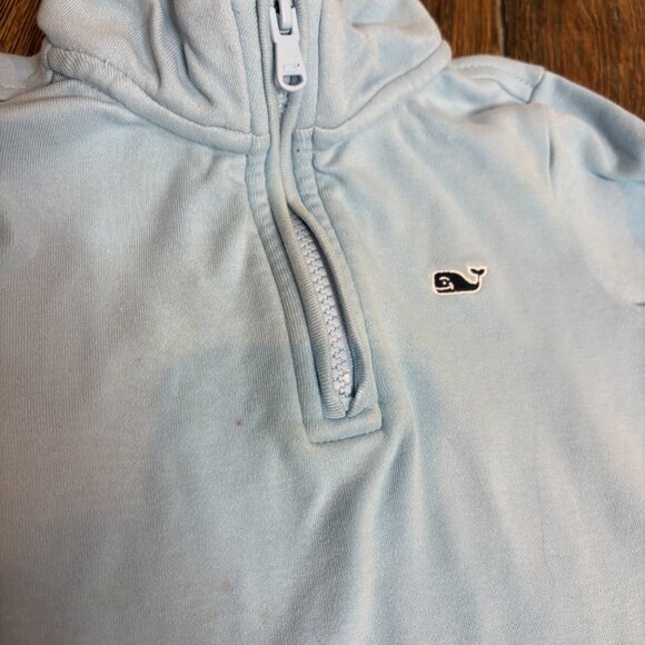 Vineyard Vines light blue toddler half zip pullover - Picture 2 of 4